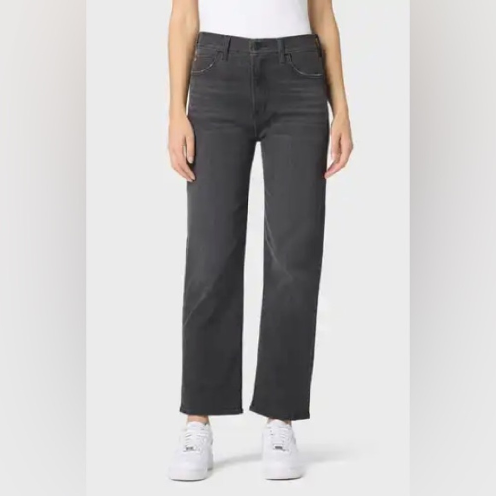 98% cotton Hudson Jeans Dark Gray Flare & Wide Leg